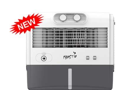 Havells Frostio 50L Window Air Cooler for Home | Low Noise, 3 Speed Settings | Powerful Air Delivery | 3 Pin Power Cord | Everlast Pump | High Density Honeycomb Pads | Heavy Duty (White/Light
